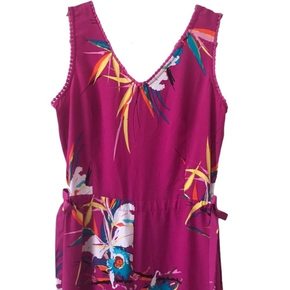 JASMINE & JULIANA Floral Pink Fucsia Romper Birds of Paradise Jumpsuit - Picture 3 of 8